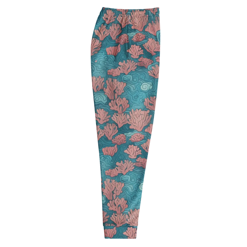 Pink Reef on Men's Joggers — Right