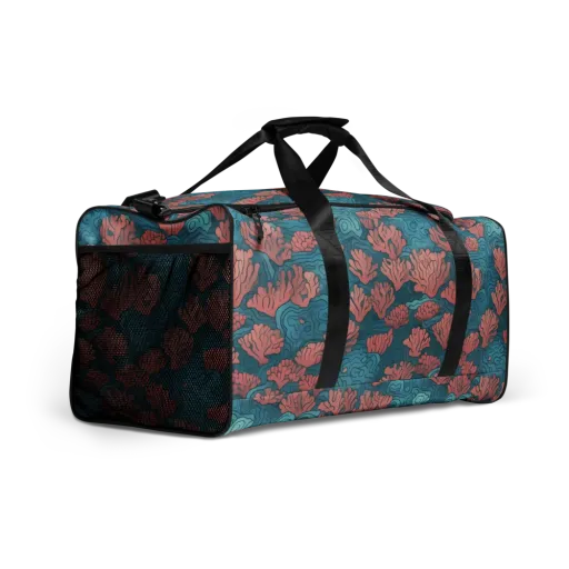 Pink Reef on a Duffle Bag
