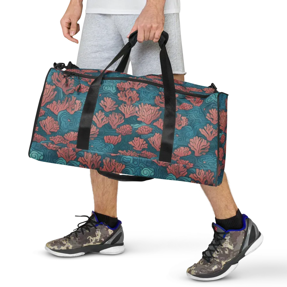 Pink Reef on Duffle Bag — Front