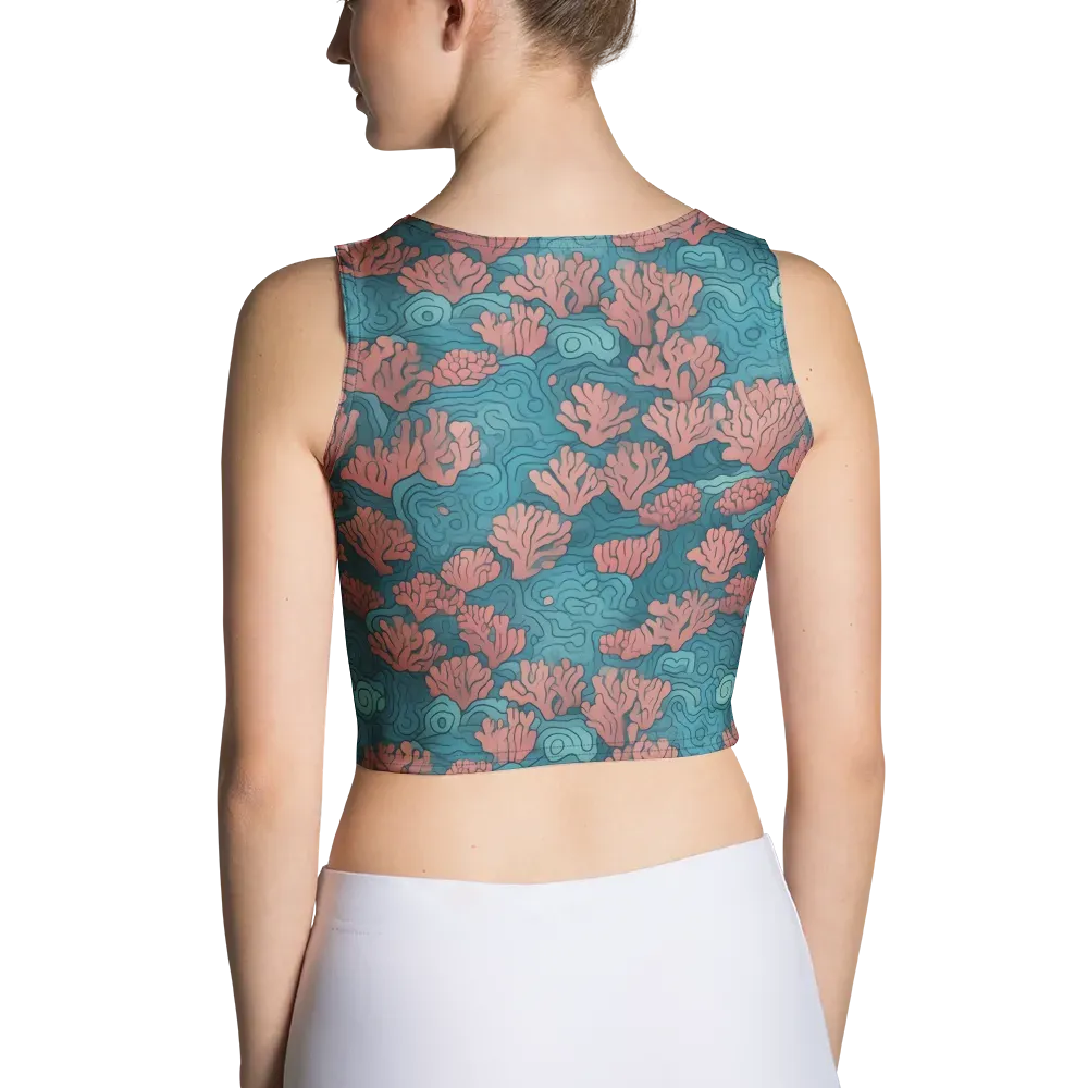 Pink Reef on Crop Top — Back