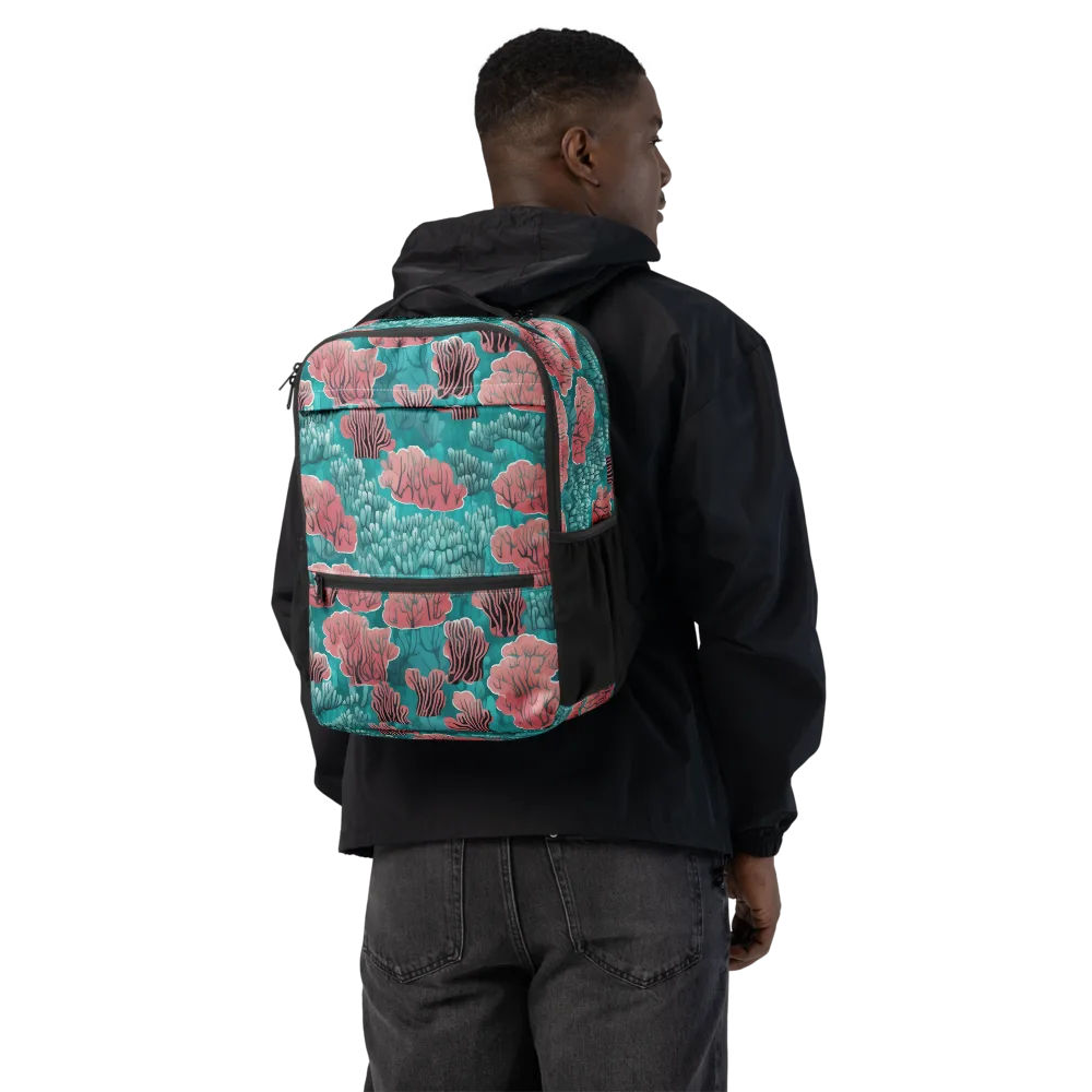 Aquatic Garden on Utility Backpack — Back