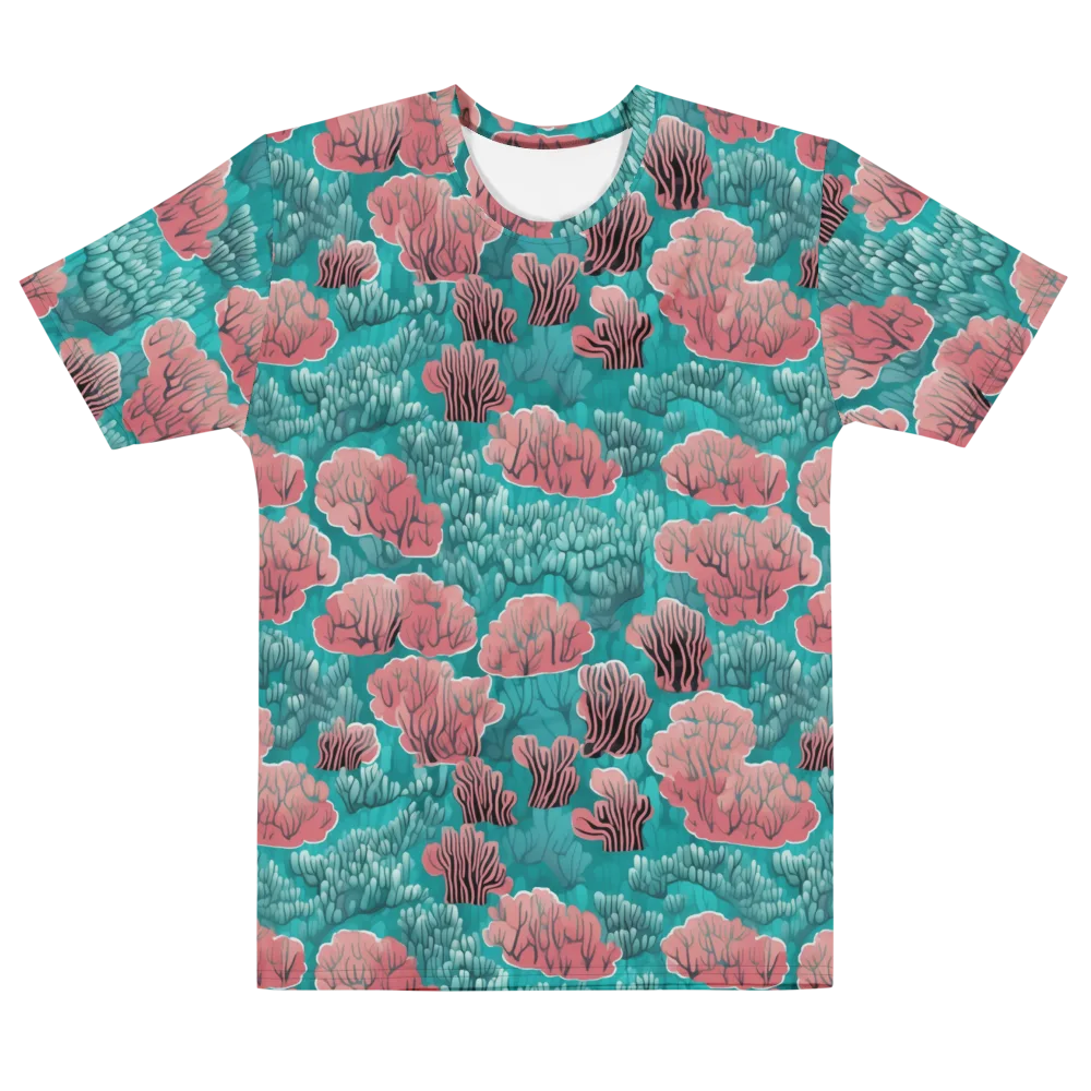 Aquatic Garden on Men's Cotton Crew Neck T-Shirt — Front