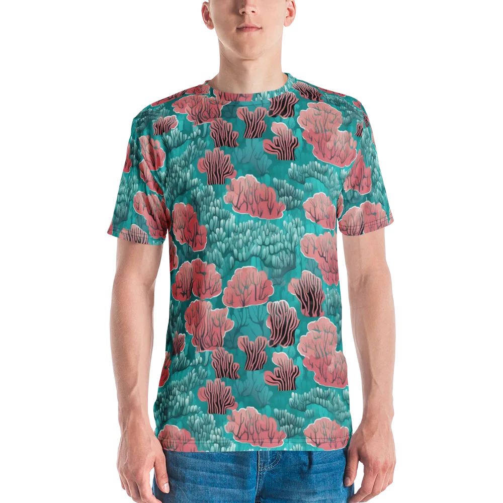 Aquatic Garden on Men's Crew Neck T-Shirt — Front