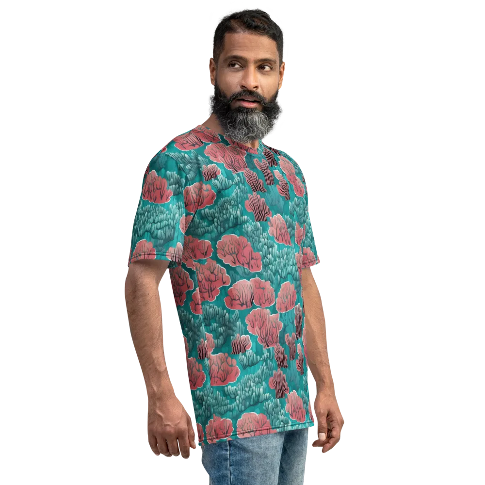 Aquatic Garden on Men's Crew Neck T-Shirt — Right