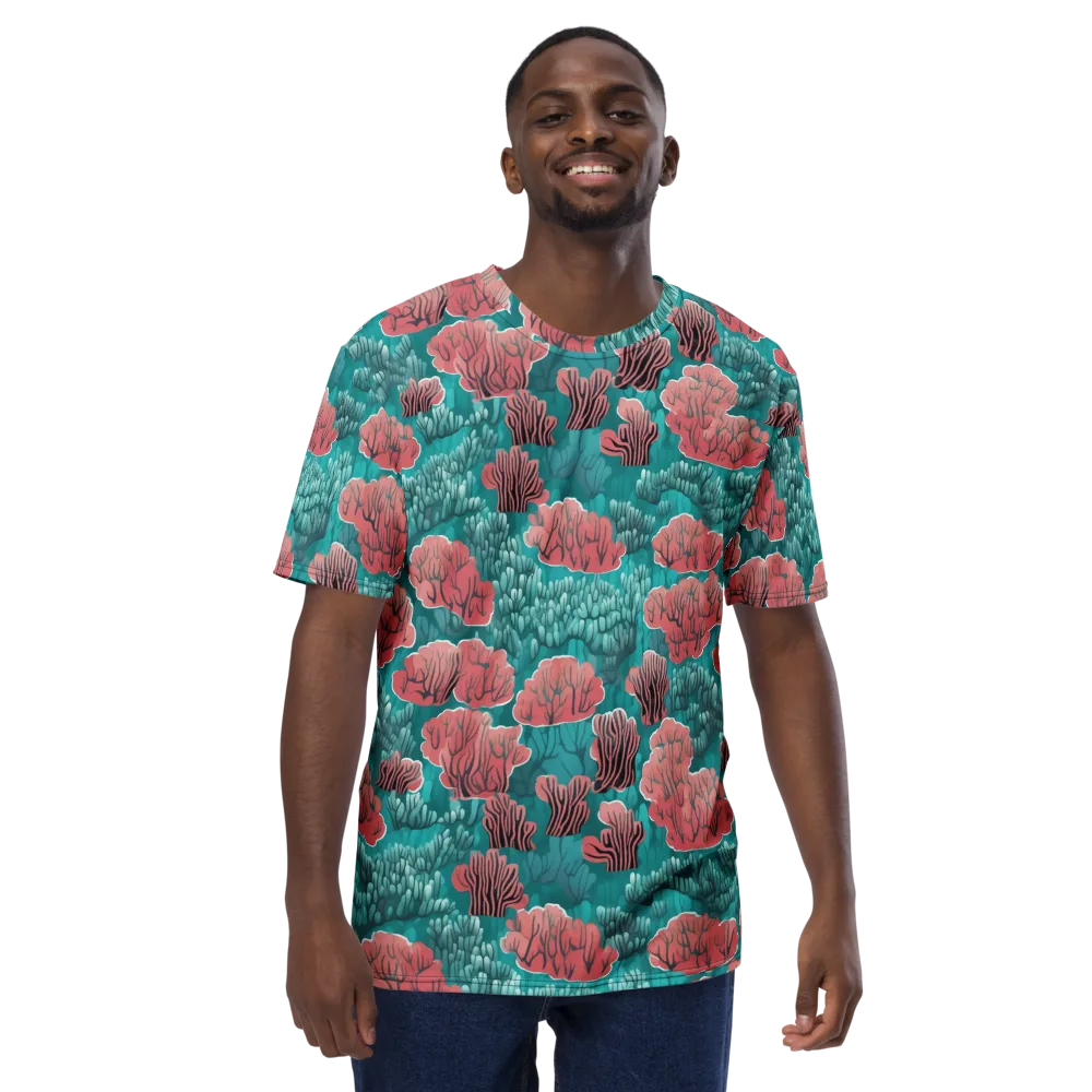 Aquatic Garden on Men's Crew Neck T-Shirt — Front