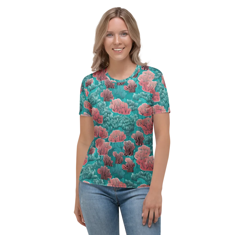 Aquatic Garden on Women's Crew Neck T-Shirt — Front