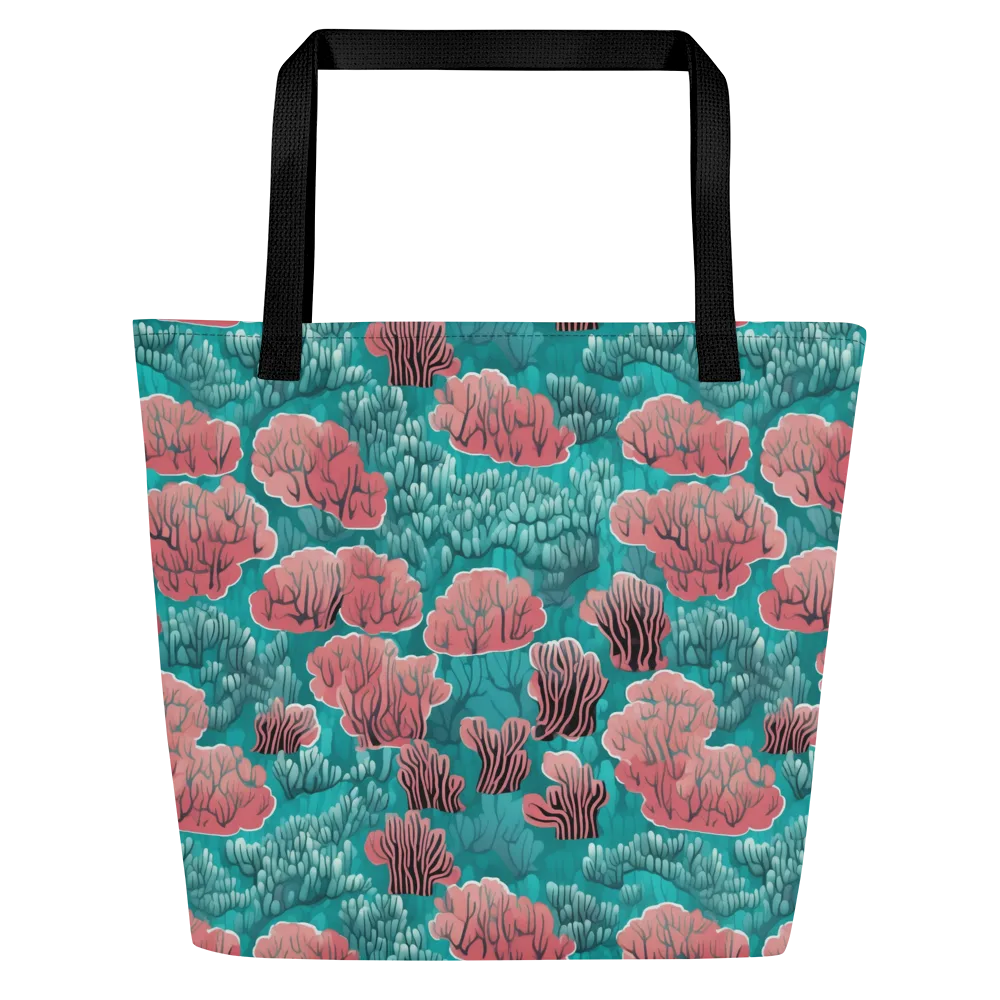 Aquatic Garden on Large Tote Bag W/ Pocket — Front