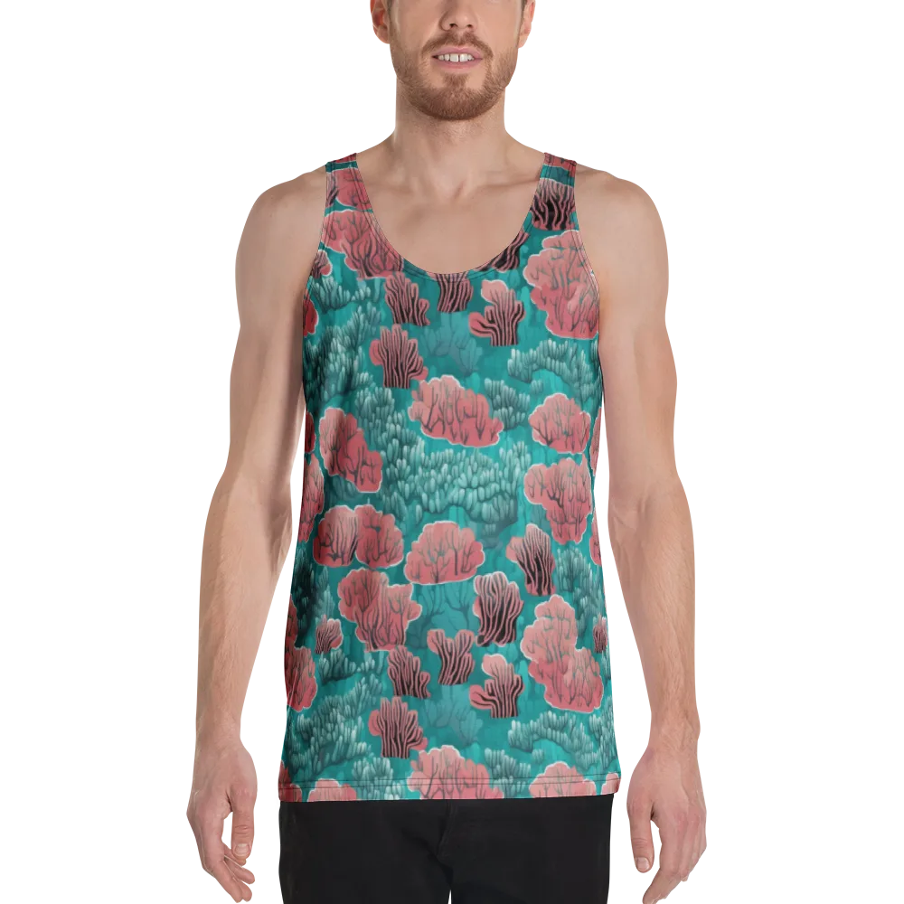 Aquatic Garden on Men's Tank Top — Front