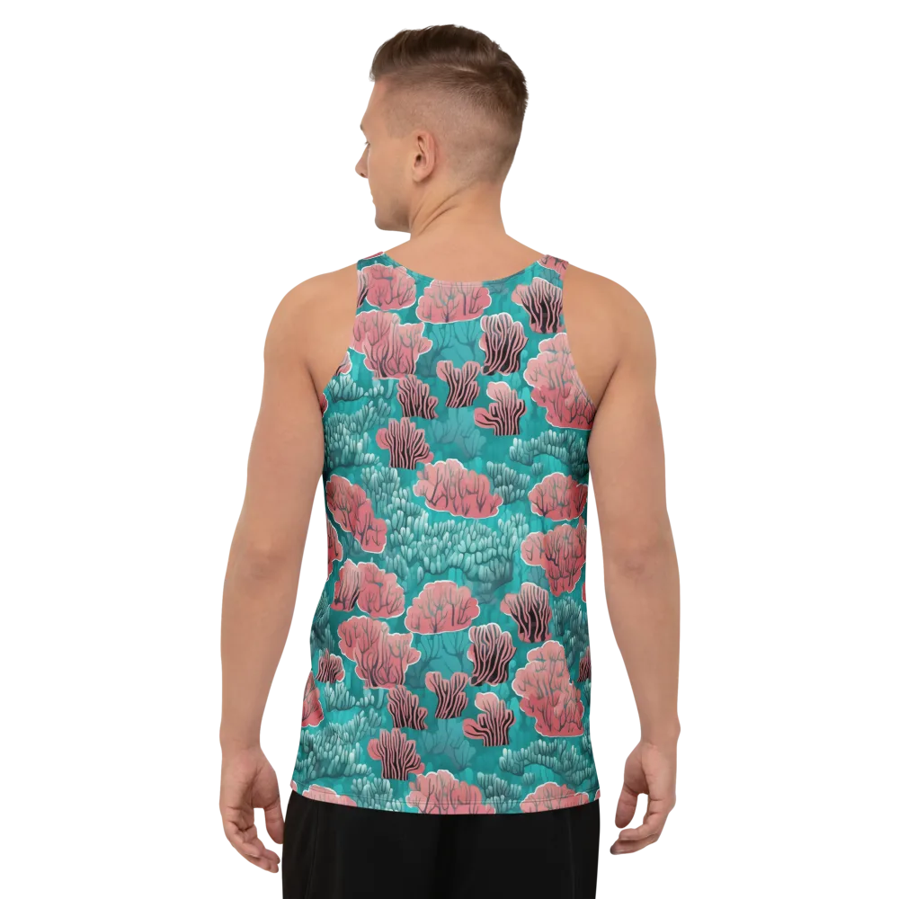 Aquatic Garden on Men's Tank Top — Back