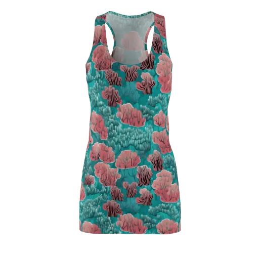Aquatic Garden on a Racerback Dress