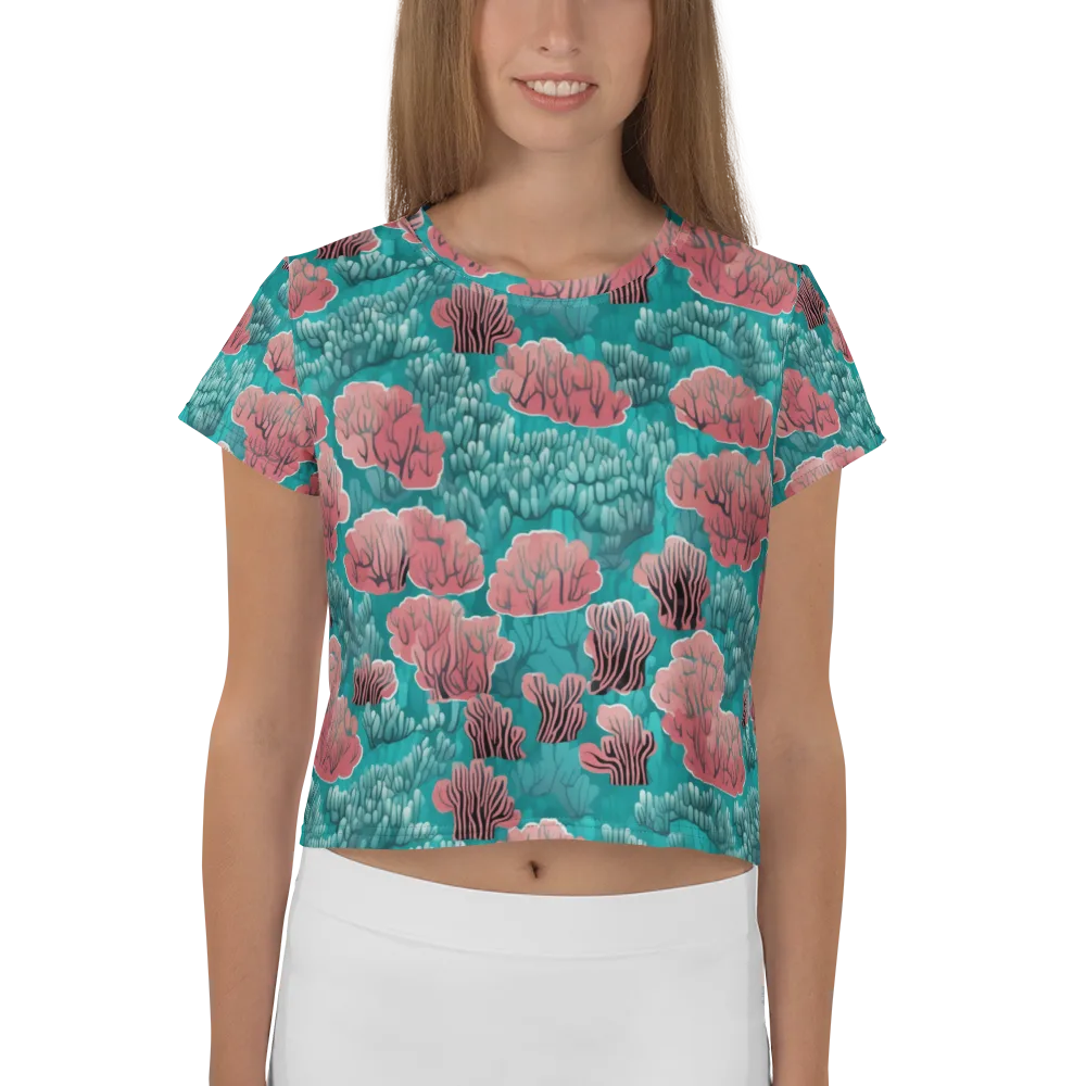 Aquatic Garden on Crop Tee — Front