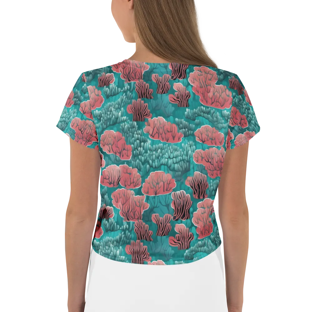 Aquatic Garden on Crop Tee — Back