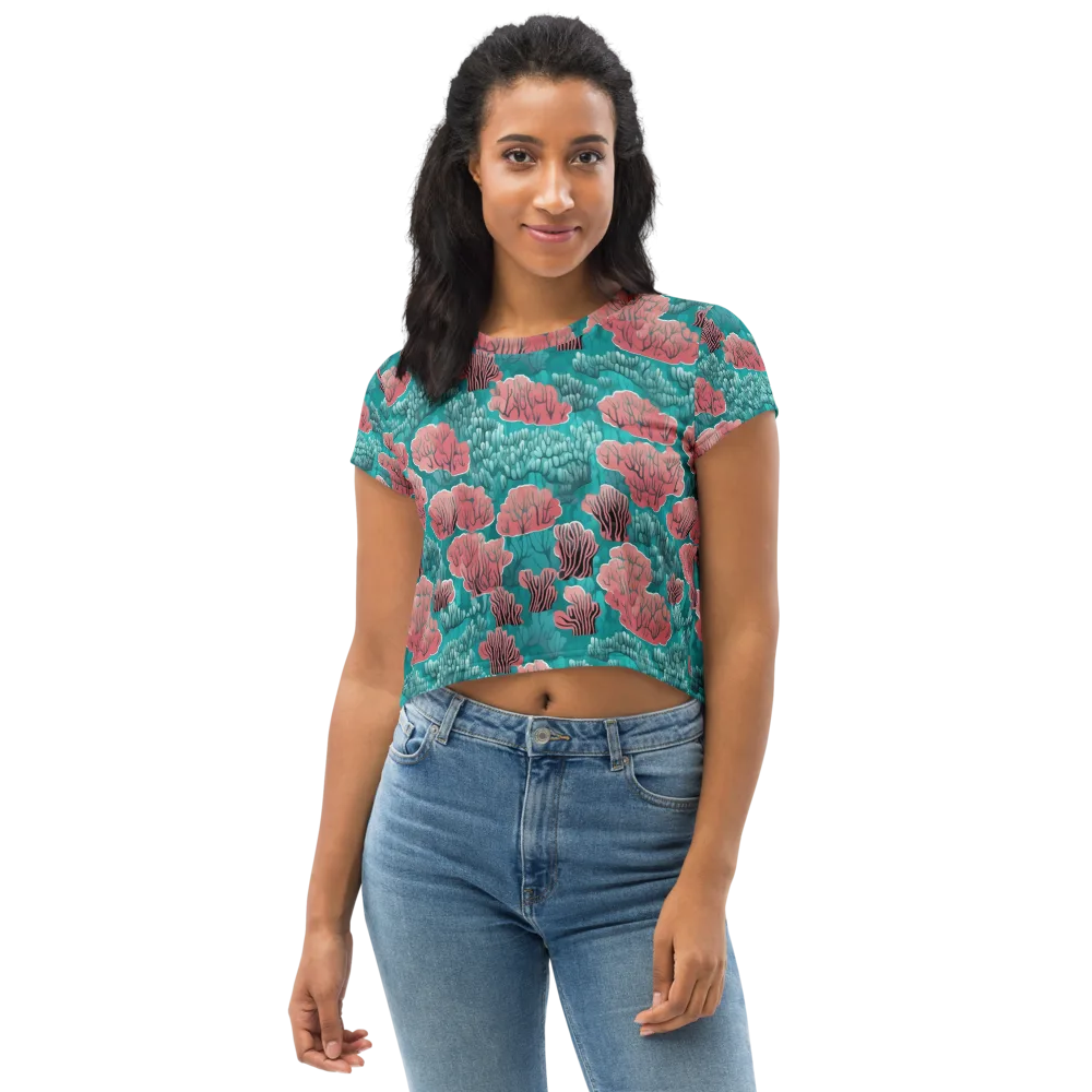 Aquatic Garden on Crop Tee — Front