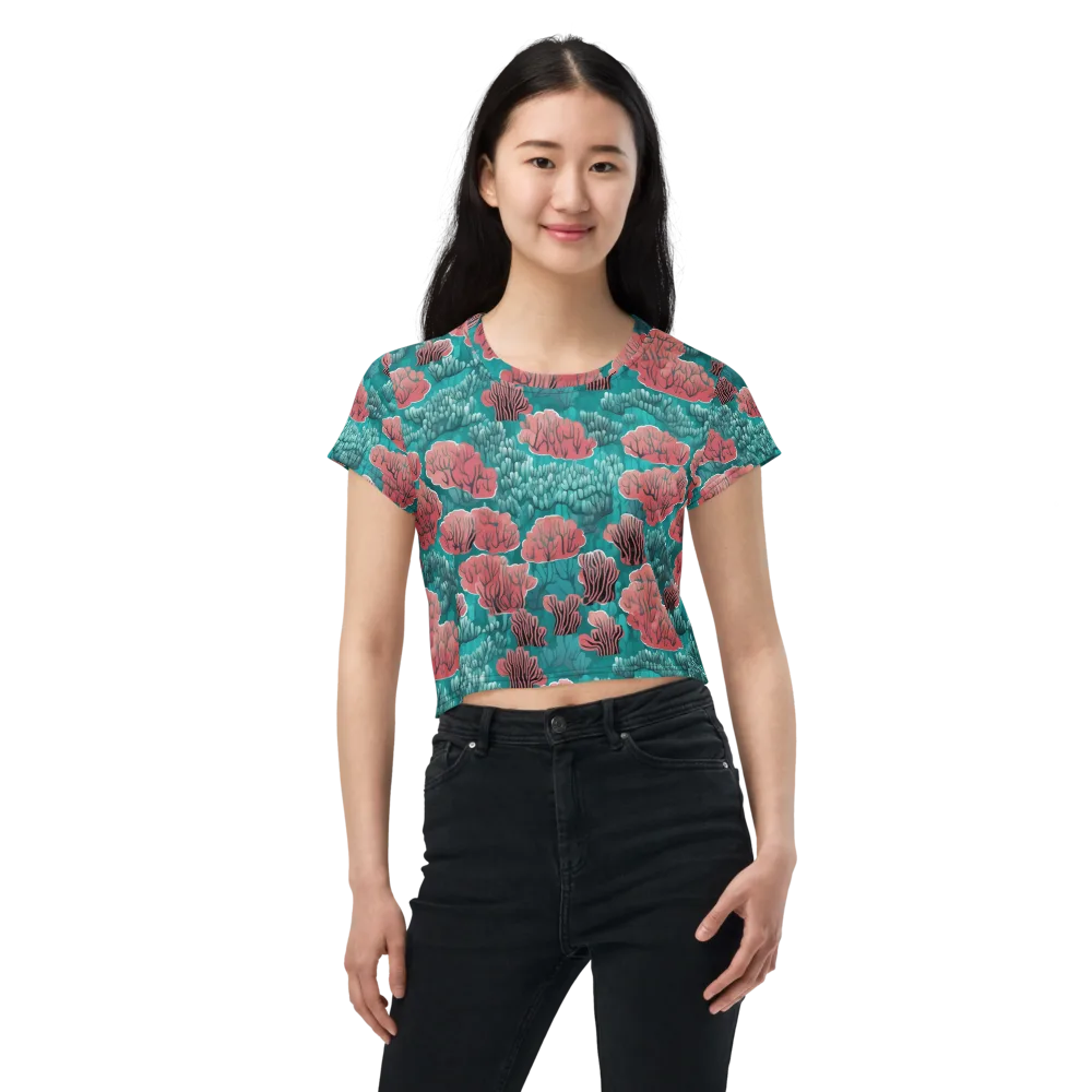 Aquatic Garden on Crop Tee — Front