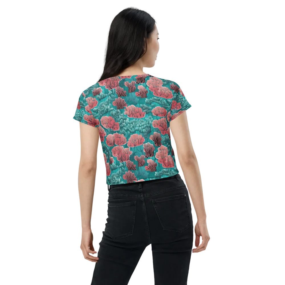 Aquatic Garden on Crop Tee — Back