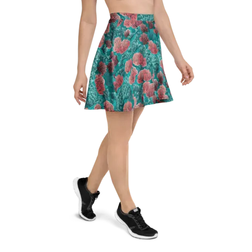 Aquatic Garden on a Skater Skirt