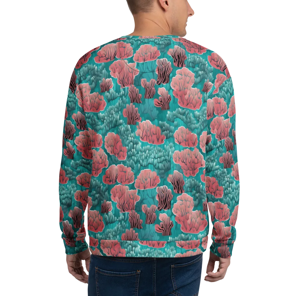 Aquatic Garden on Sweatshirt — Back
