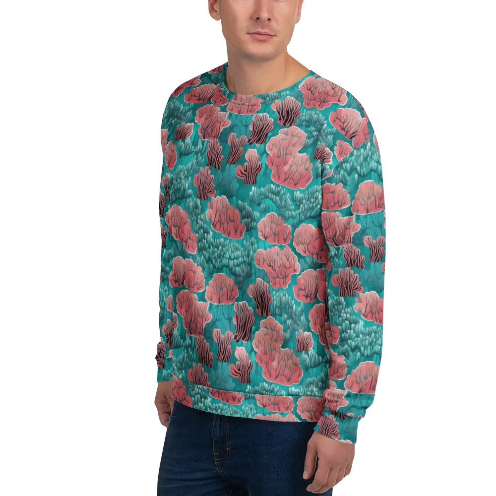 Aquatic Garden on Sweatshirt — Left Front