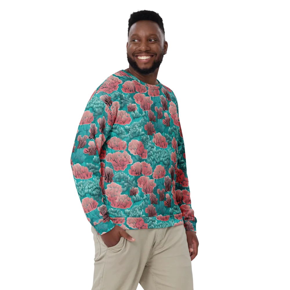 Aquatic Garden on Sweatshirt — Front