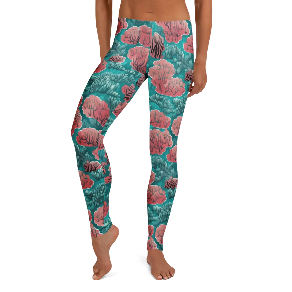 Aquatic Garden on Leggings — Front