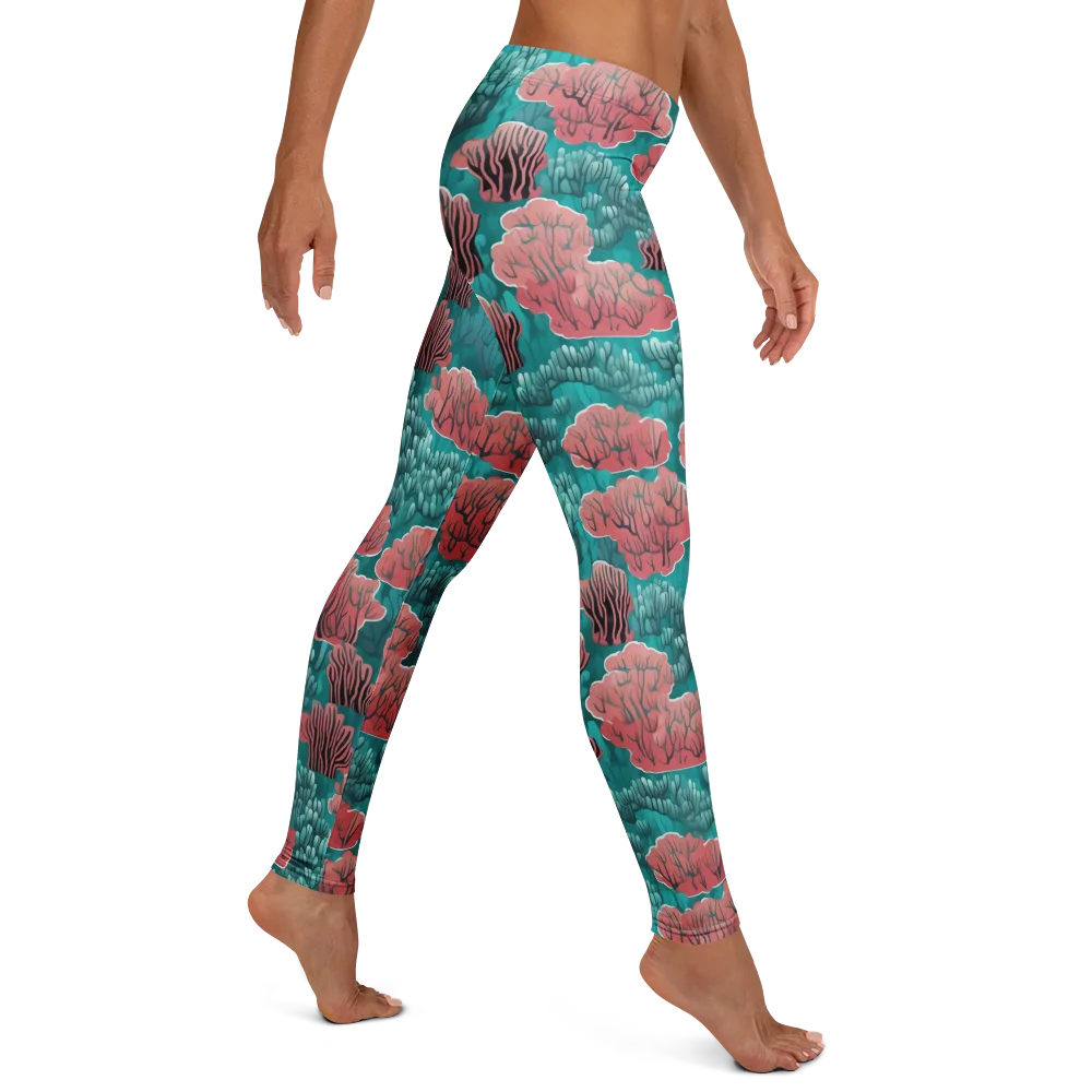 Aquatic Garden on Leggings — Right