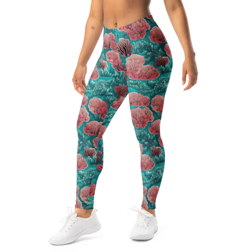 Aquatic Garden on a Leggings