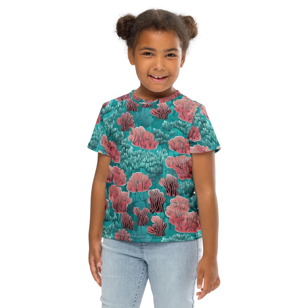 Aquatic Garden on Kids Crew Neck T-Shirt — Front