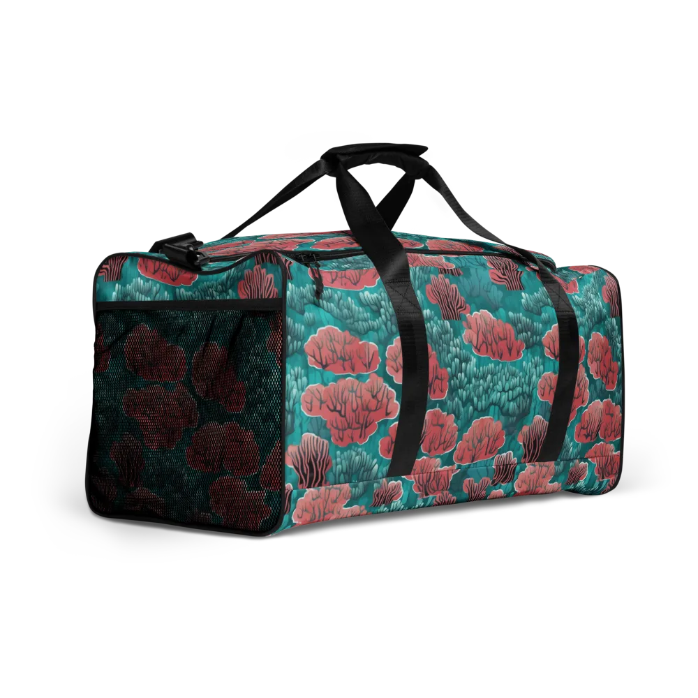 Aquatic Garden on Duffle Bag — Right Front