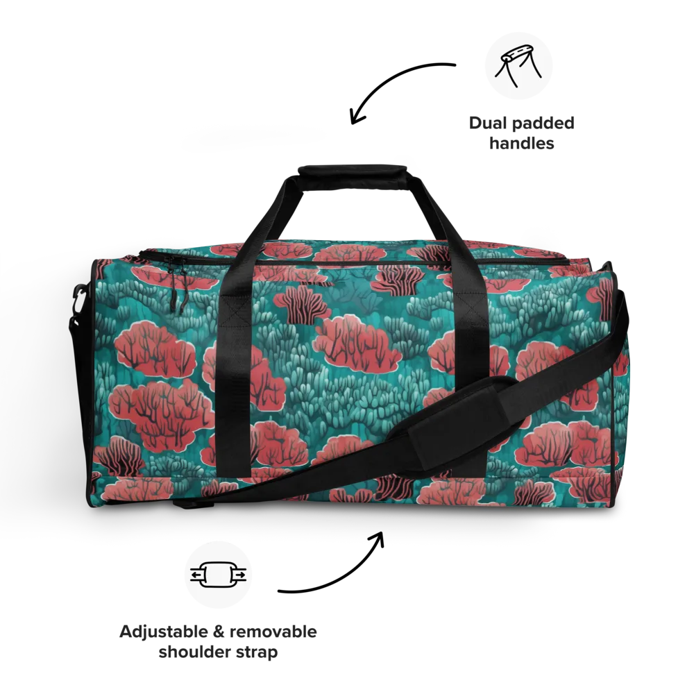 Aquatic Garden on Duffle Bag — Front