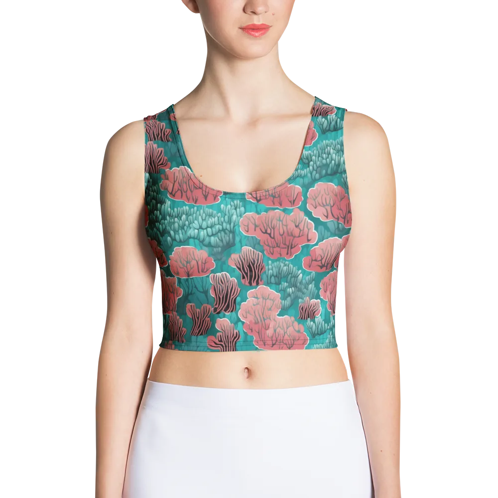 Aquatic Garden on Crop Top — Front