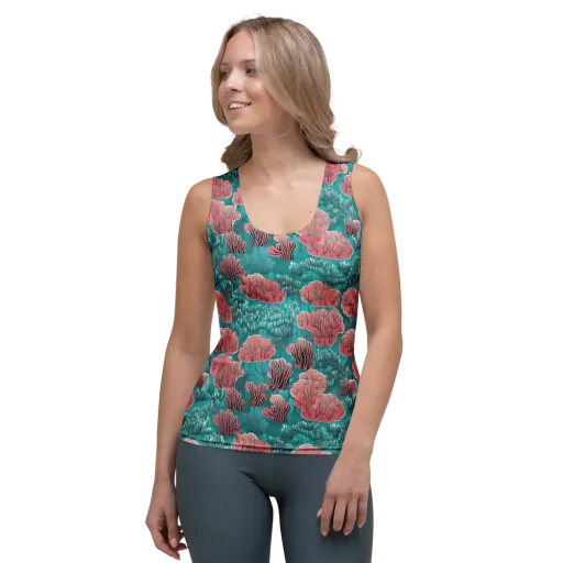 Aquatic Garden on a Women's Tank Top