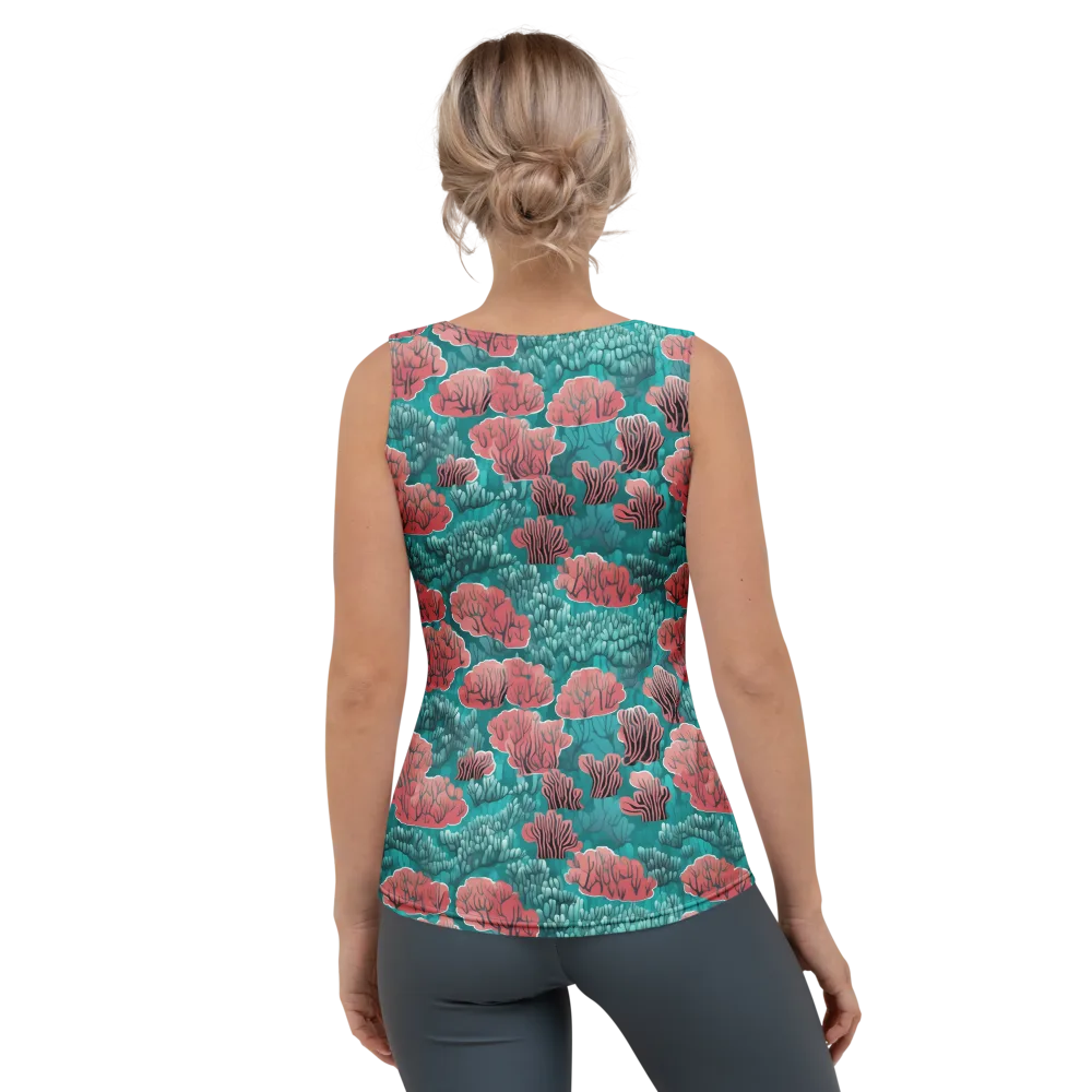 Aquatic Garden on Women's Tank Top — Back