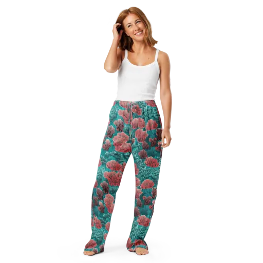 Aquatic Garden on a Women's Pajama Pants