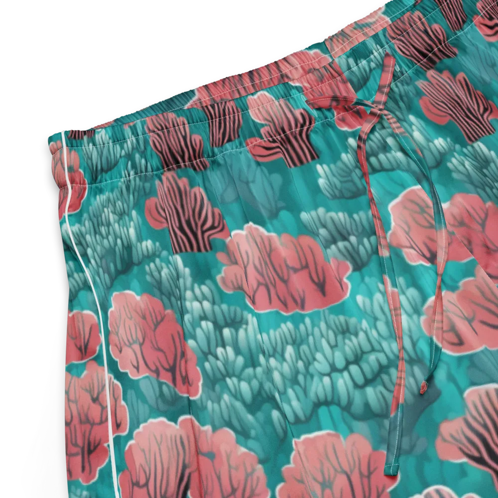 Aquatic Garden on Women's Pajama Shorts — Product details