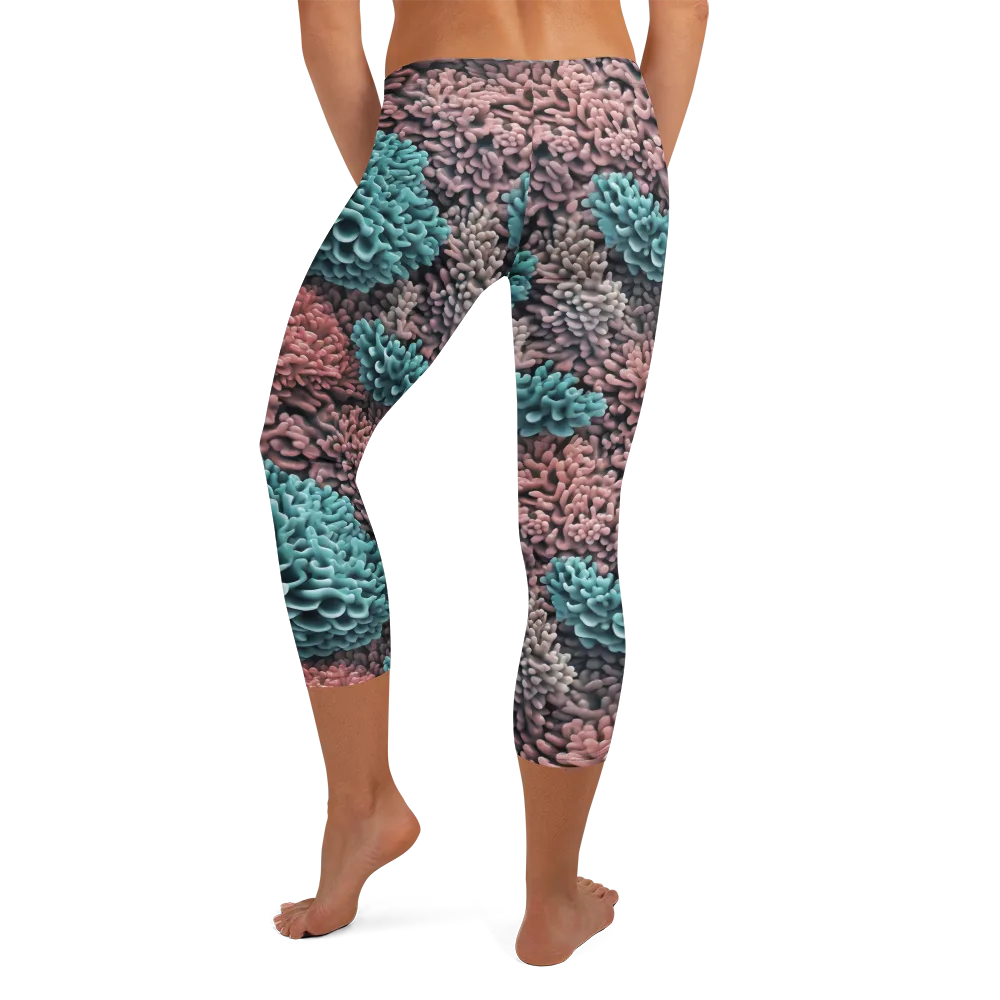 Reef Romance on Capri Leggings — Back