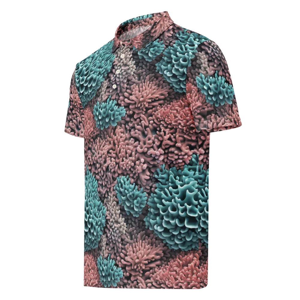 Reef Romance on Men's Slim Fit Polo Shirt — Left Front