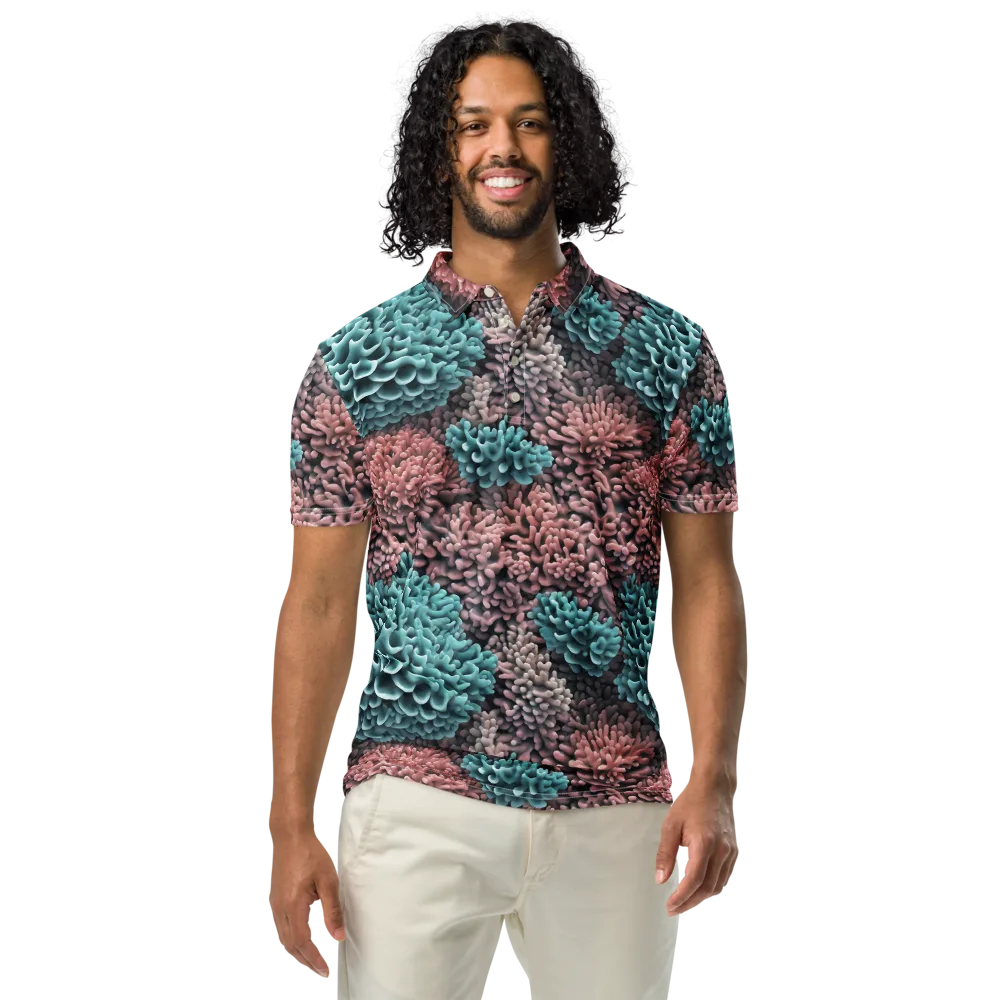 Reef Romance on Men's Slim Fit Polo Shirt — Front