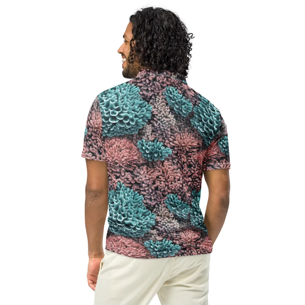 Reef Romance on Men's Slim Fit Polo Shirt — Back