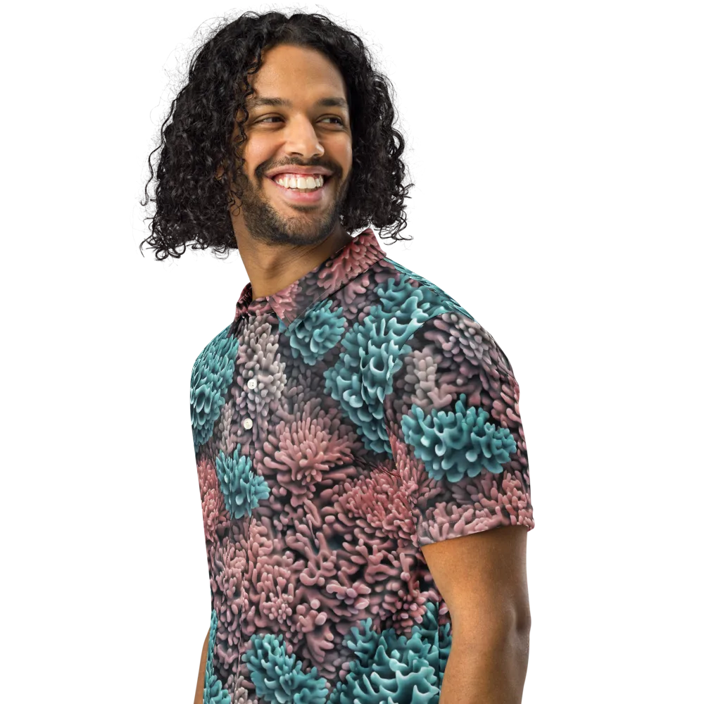 Reef Romance on Men's Slim Fit Polo Shirt — Left Front