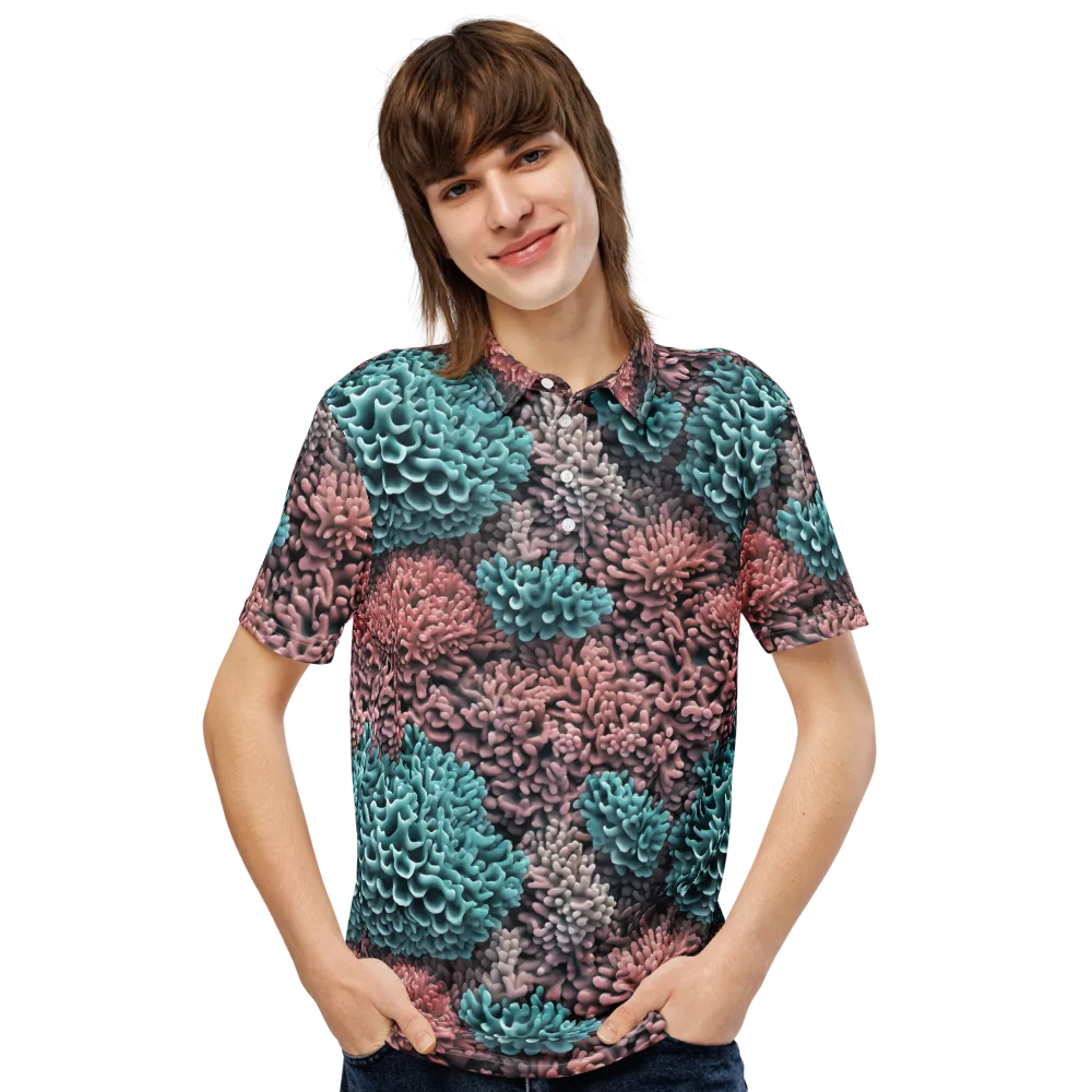 Reef Romance on Men's Slim Fit Polo Shirt — Front