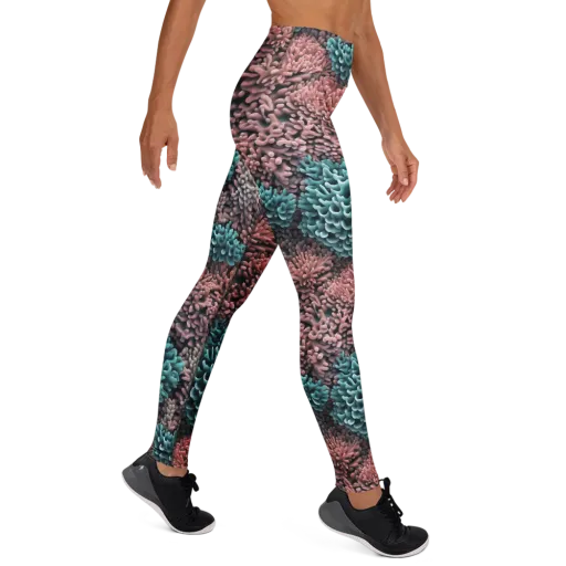 Reef Romance on a Yoga Leggings