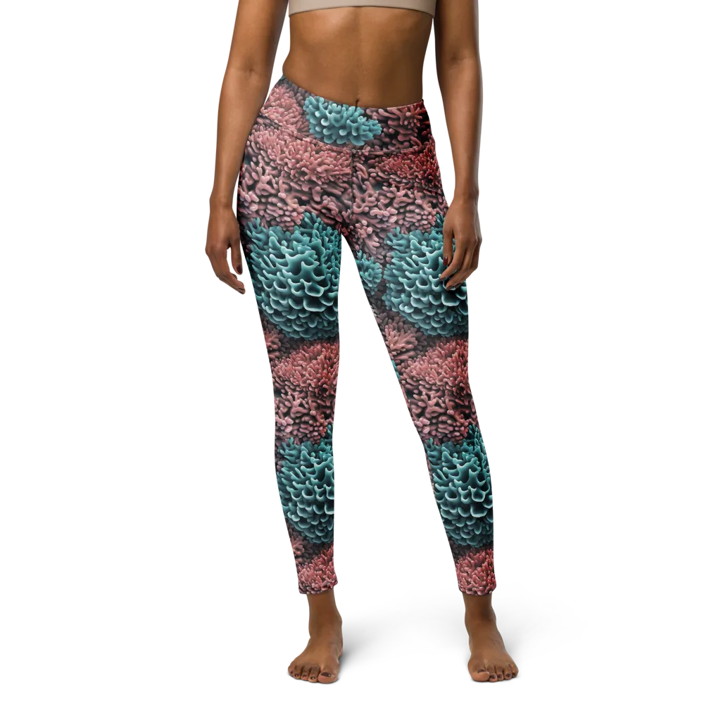 Reef Romance on Yoga Leggings — Front