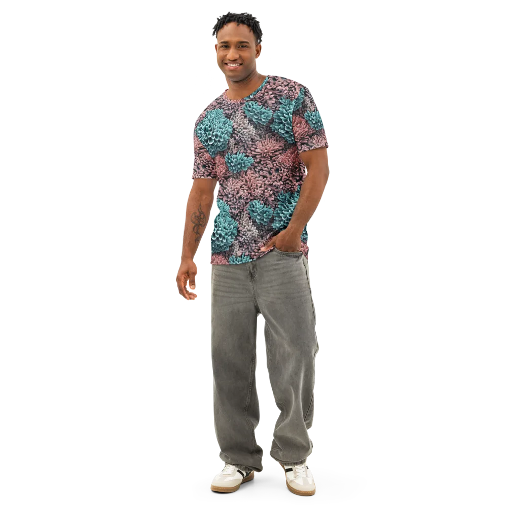 Reef Romance on Men's Cotton Crew Neck T-Shirt — Front
