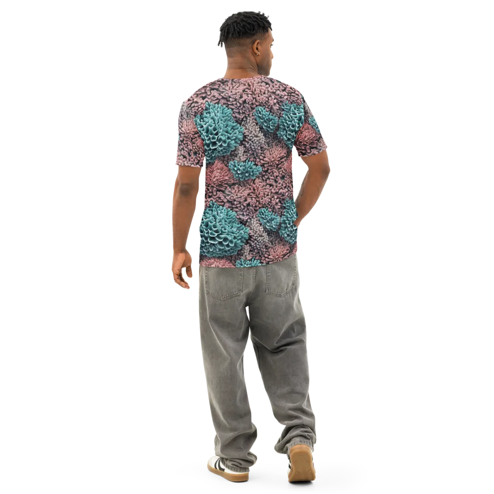 Reef Romance on Men's Cotton Crew Neck T-Shirt — Back