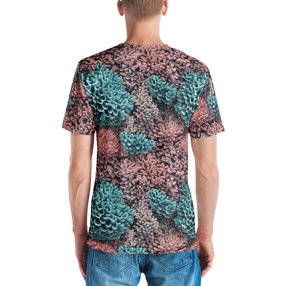 Reef Romance on Men's Crew Neck T-Shirt — Back
