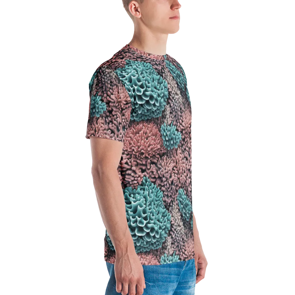 Reef Romance on Men's Crew Neck T-Shirt — Right