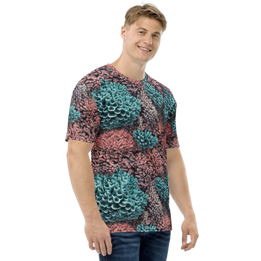 Reef Romance on Men's Crew Neck T-Shirt — Right