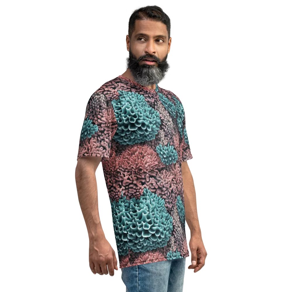 Reef Romance on Men's Crew Neck T-Shirt — Right