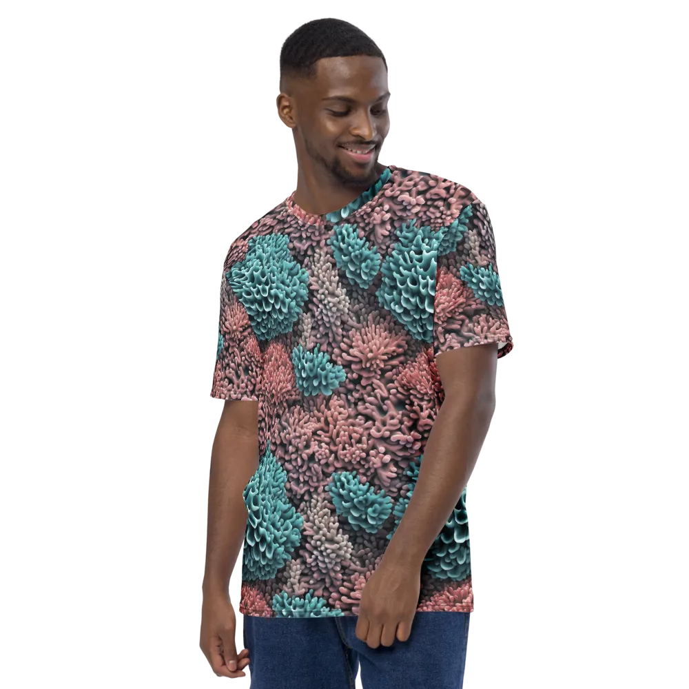 Reef Romance on Men's Crew Neck T-Shirt — Left