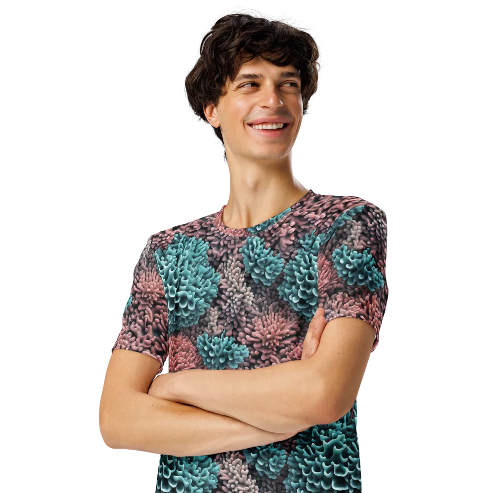 Reef Romance on Men's Crew Neck T-Shirt — Left Front